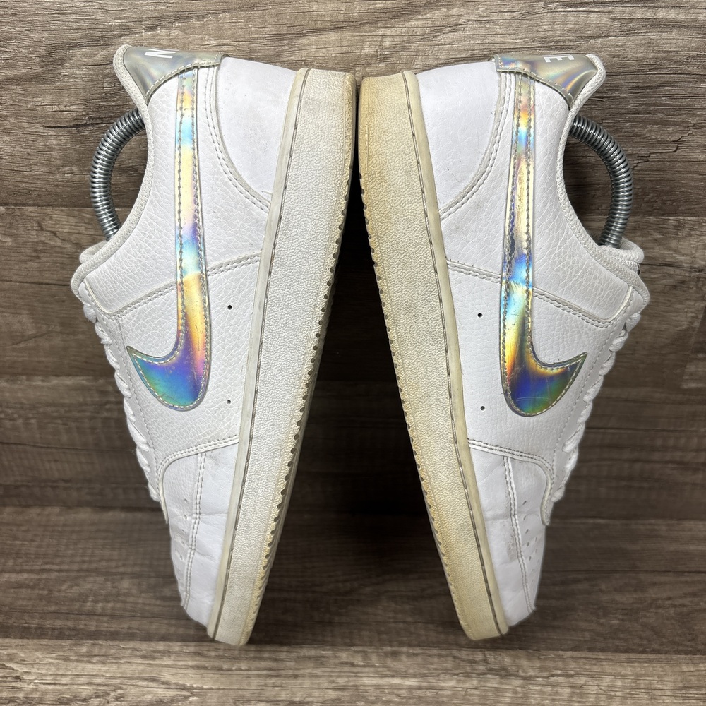 Nike Court Vision White Silver Womens US Size 10 EUR 42 CW5596-100 Sneakers - Picture 7 of 10